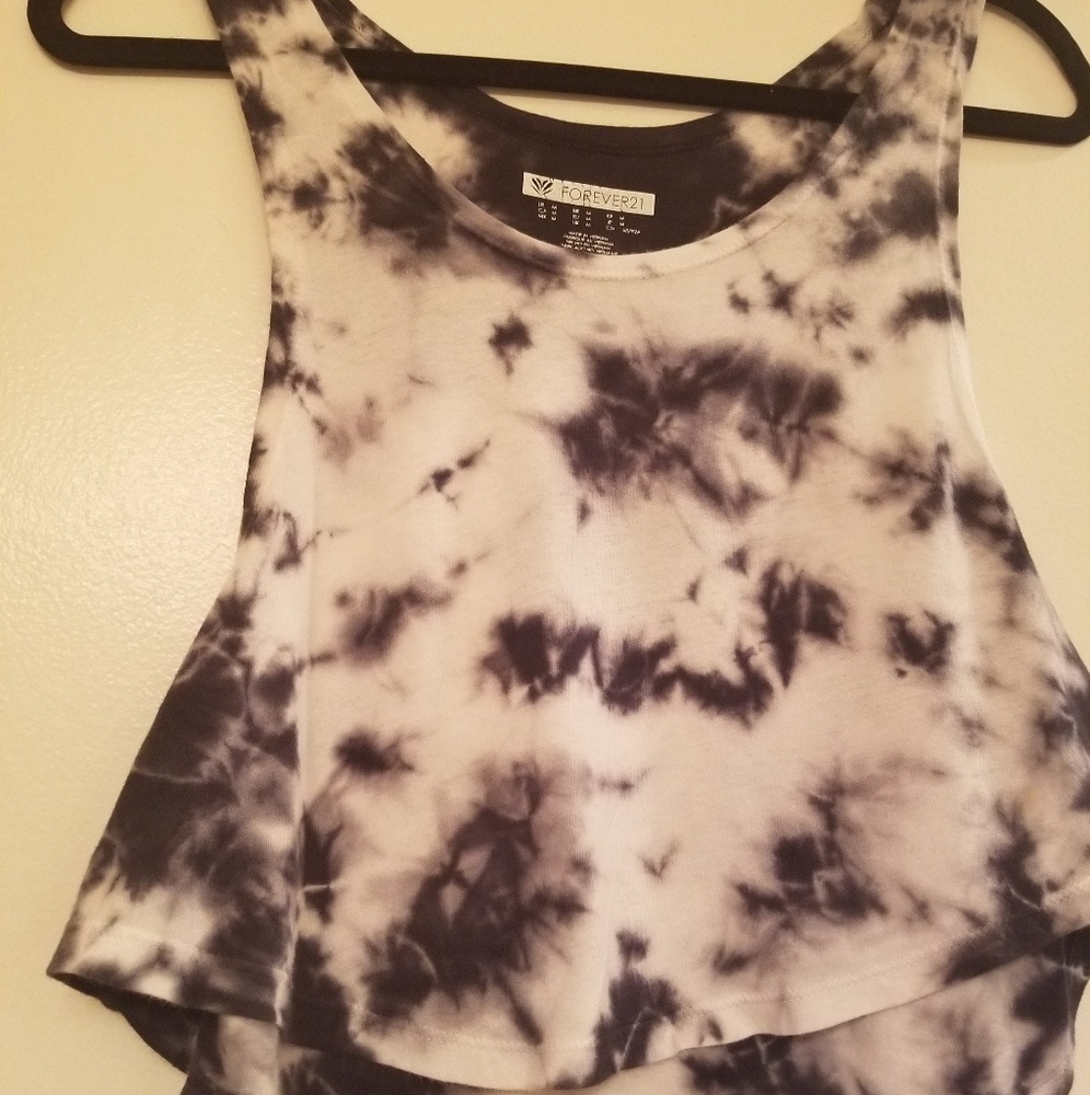Forever 21 Tie Dye Crop Top